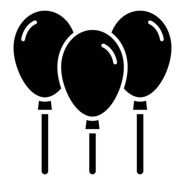 Balonlar. Web simgesi basit illüstrasyon