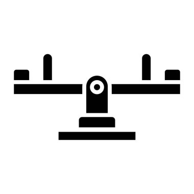 Web ve mobil uygulama tasarımınız, çekiç logosu konseptiniz için beyaz arkaplanda izole edilmiş ölçekli simge vektörü