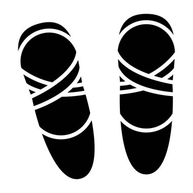 Terlik simge vektör çizim