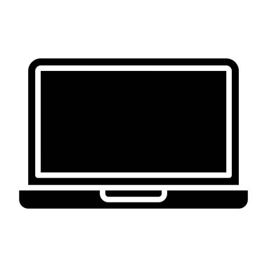 dizüstü bilgisayar simgesi. düz dizayn biçimi 10