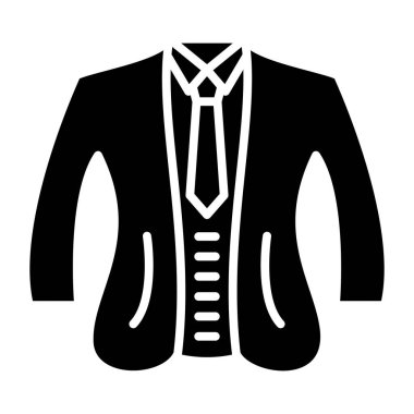 Kravat. Web simgesi basit illüstrasyon