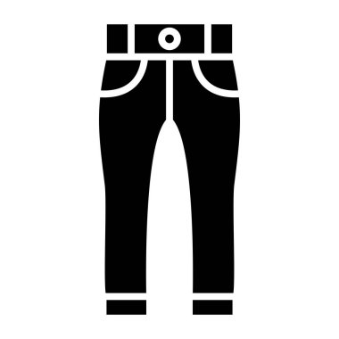 Pantolon. Web simgesi basit illüstrasyon