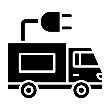 Kamyon. Web simgesi basit illüstrasyon