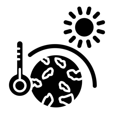 Gezegen. Web simgesi basit tasarım