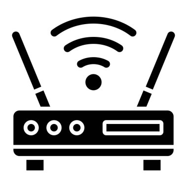 Yönlendirici. Web simgesi basit illüstrasyon