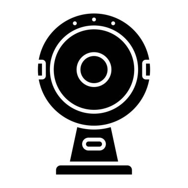 Web kamerası simgesi. Web için ccTV kamera vektör simgelerinin basit illüstrasyonu