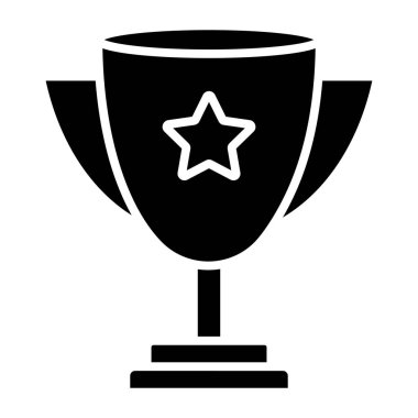 Kupa. Web simgesi basit illüstrasyon