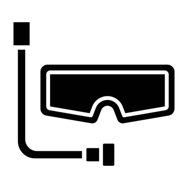 Gözlük. Web simgesi basit illüstrasyon