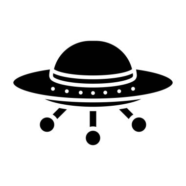 UFO simgesi. Düz tasarım stili eps 10
