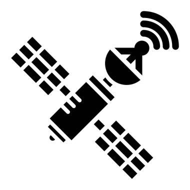 uydu vektör düz simge