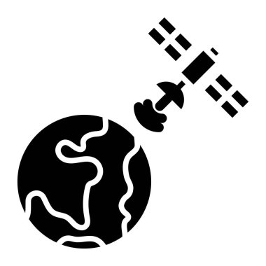 Gezegen. Web simgesi basit illüstrasyon