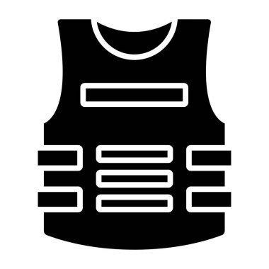 Yelek. Web simgesi basit illüstrasyon