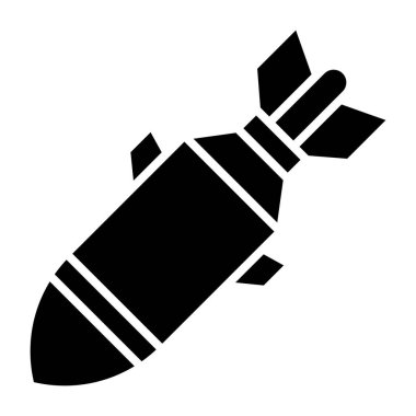 Roket. Web simgesi basit illüstrasyon