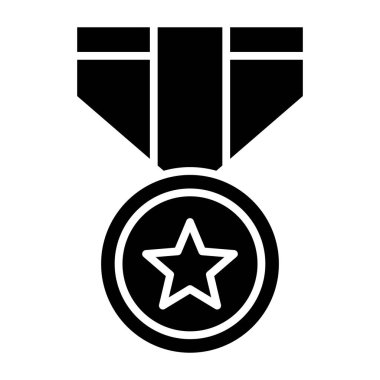 Madalya. Web simgesi basit illüstrasyon