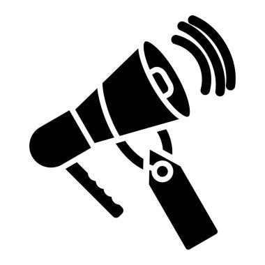megafon ikonu. Web için basit hoparlör vektör simgeleri çizimi