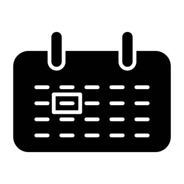 Takvim. Web simgesi basit illüstrasyon