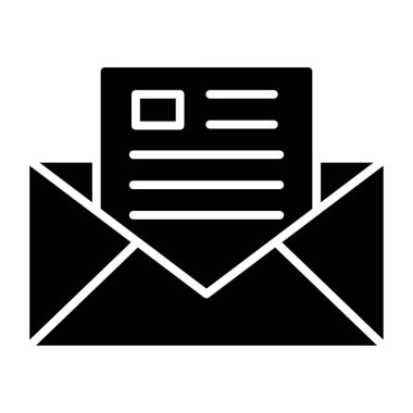 zarf e- posta simgesi vektör illüstrasyonu