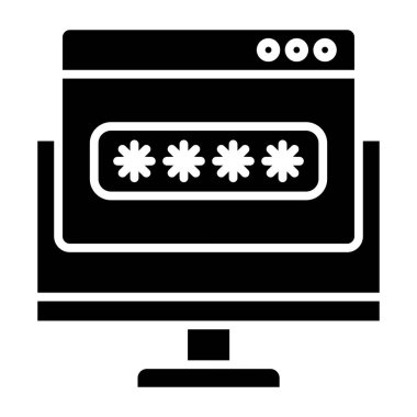 password web icon. simple design