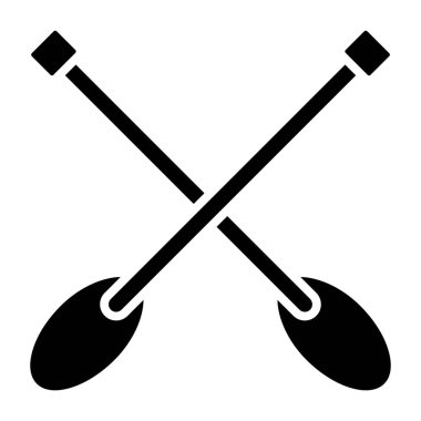 Kürek. Web simgesi basit illüstrasyon