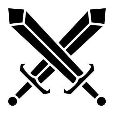 Kılıç. Web simgesi basit illüstrasyon