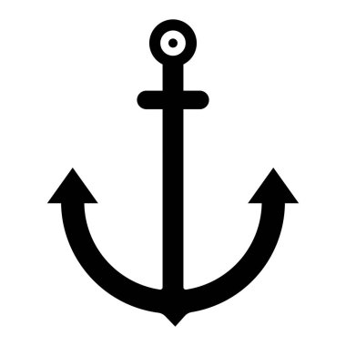 çapa simgesi vektör illüstrasyonu