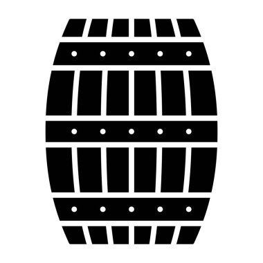 Bira fıçısı ikonu. vektör illüstrasyonu