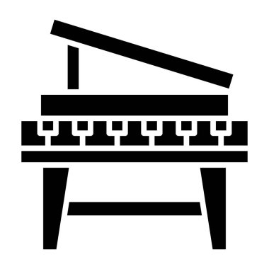 Yedek kulübesi Web simgesi basit illüstrasyon