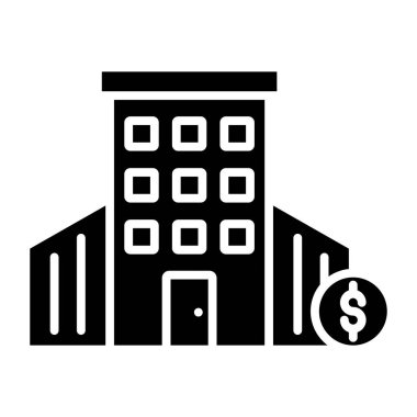 Bina. Web simgesi basit tasarım