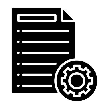 belge simgesi vektör illüstrasyonu