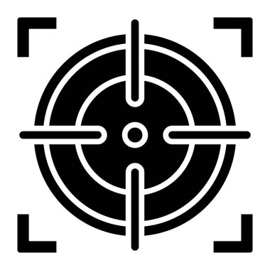 Hedef. Web simgesi basit illüstrasyon