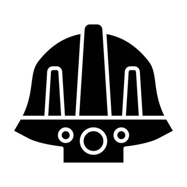 Miğfer. Web simgesi basit tasarım