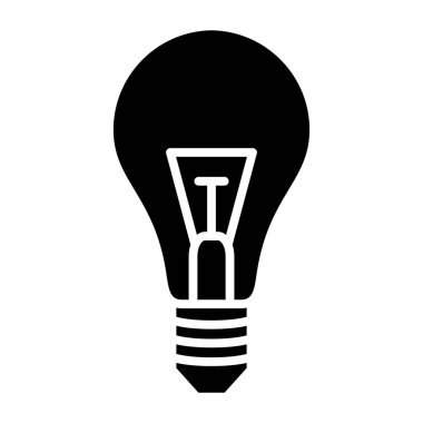 Beyaz arkaplanda ampul simgesi
