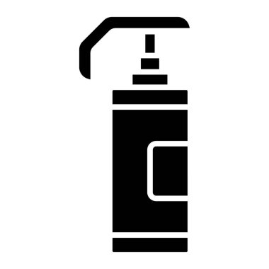 Bir şişe simgesinin vektör illüstrasyonu