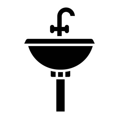 Lavabo. Web simgesi basit tasarım