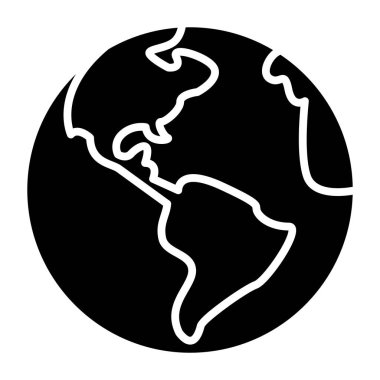 Dünya gezegeni. Basit resimleme