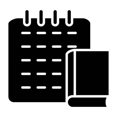 Kitap. Web simgesi basit illüstrasyon