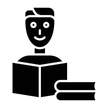 Kitap. Web simgesi basit illüstrasyon