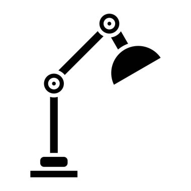 Lamba ikonu. Web için basit masa vektör simgeleri çizimi