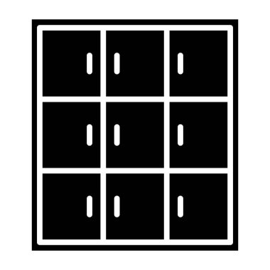 Çekmecede. Web simgesi basit illüstrasyon