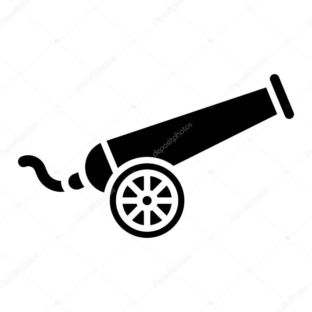 Cannon icon vector. flat style illustration. eps 10
