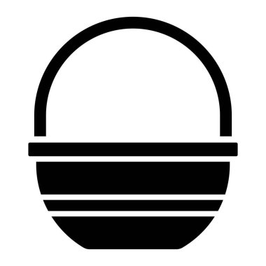 Sepet. Web simgesi basit illüstrasyon