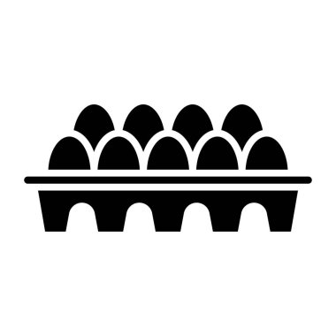 Yumurta ikonu vektör illüstrasyonu