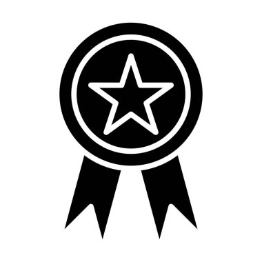 Madalya ikon vektör illüstrasyonu