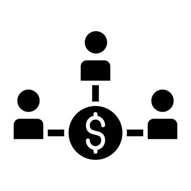 iş ve finans ikonu vektör illüstrasyonu