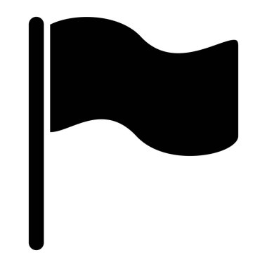 Bayrak. Web simgesi basit tasarım