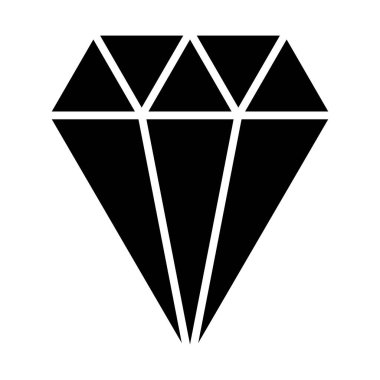 Elmas simgesi vektör illüstrasyonu