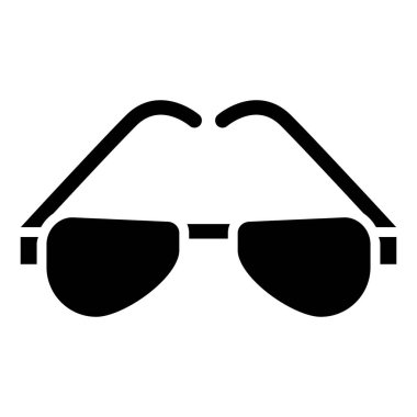 güneş gözlüğü ikonu vektör illüstrasyonu