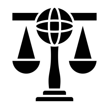 Denge. Web simgesi basit illüstrasyon