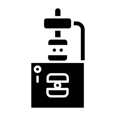 Kahve makinesi ikonu. Web için bira vektör simgelerinin özet çizimi