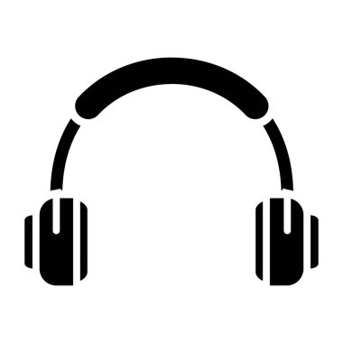 kulaklık simgesi vektör illüstrasyonu